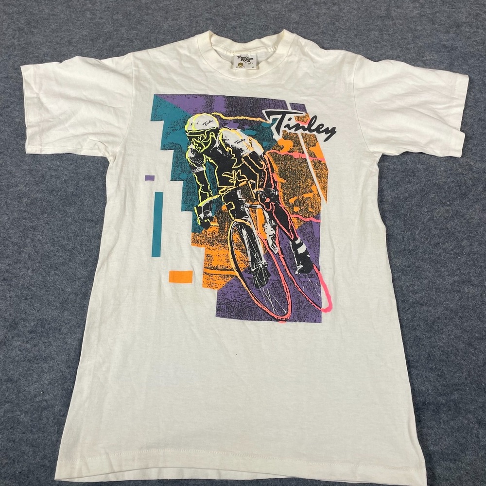 Vintage Tennessee River Gold T Shirt Mens M‎ S Scotty Tinley Road Racing Cycling
